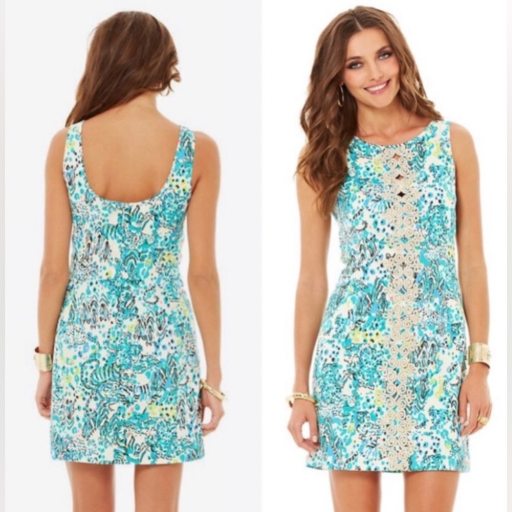 New w/tags! Lilly Pulitzer Ember shift dress Sea Oat Escapades in the Everglades